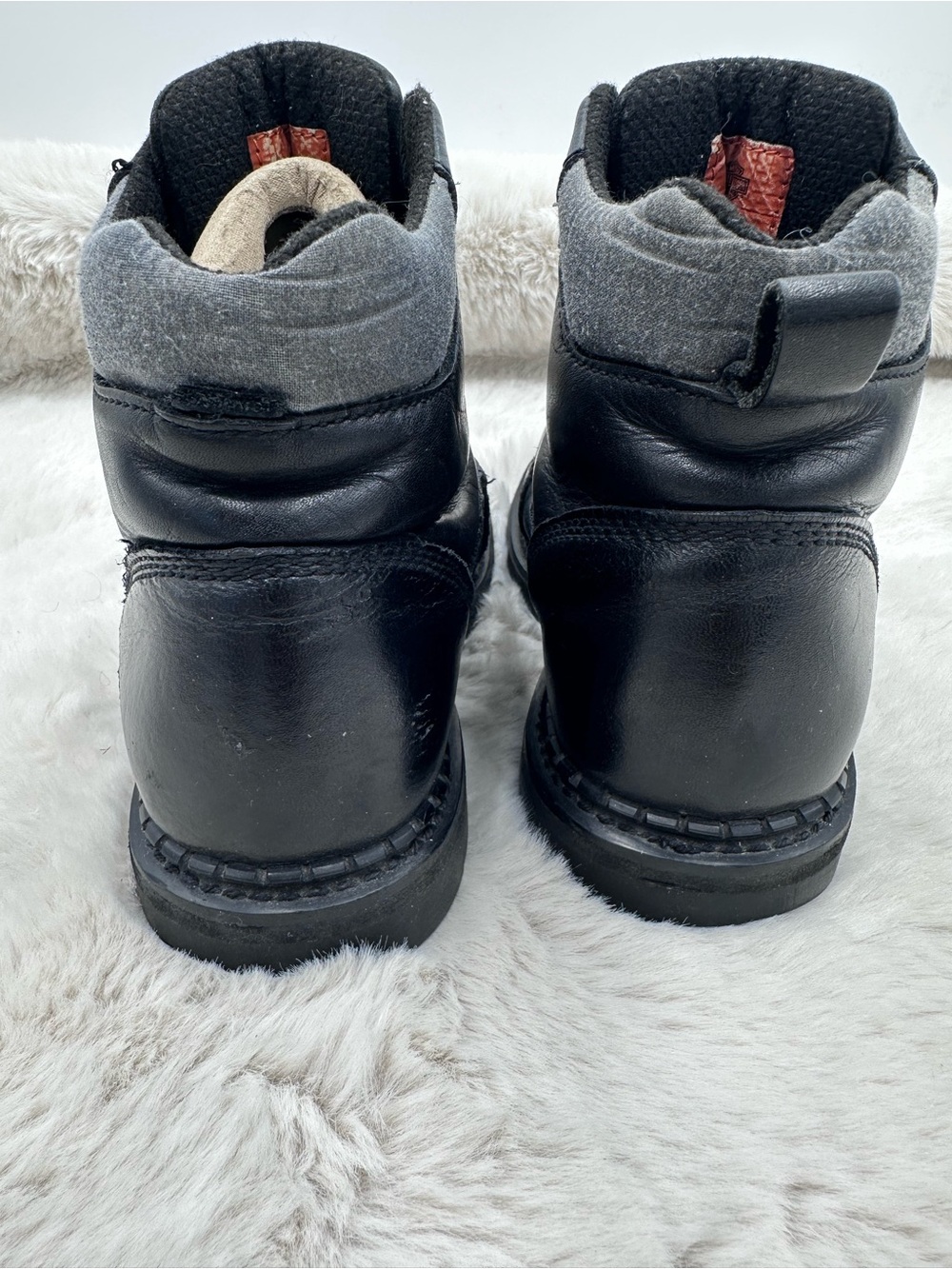 Harley Davidson Black Leather Lace Up Motorcycle Boots Men's Size 8.5 M - Picture 9 of 11